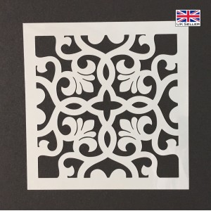 Turkish Tile Pattern Furniture Stencil |  Craft, Moroccan, Indian, French, Greek   152643446063